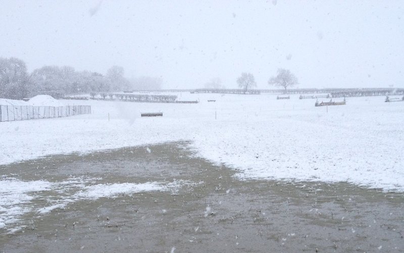 Normal post snow on course