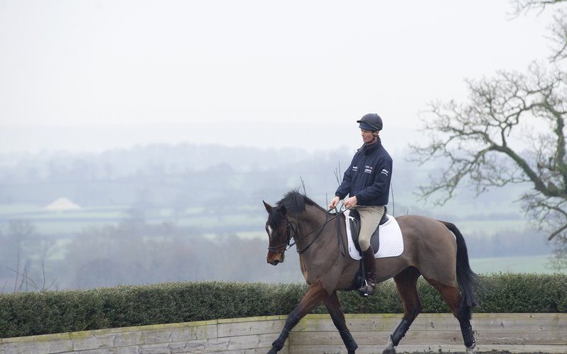 Normal post riding posture